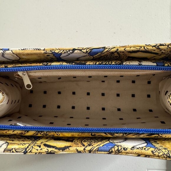 GUC Shoulder Bag Baseball Glove Print Blue Yellow Sporty - Picture 8 of 10